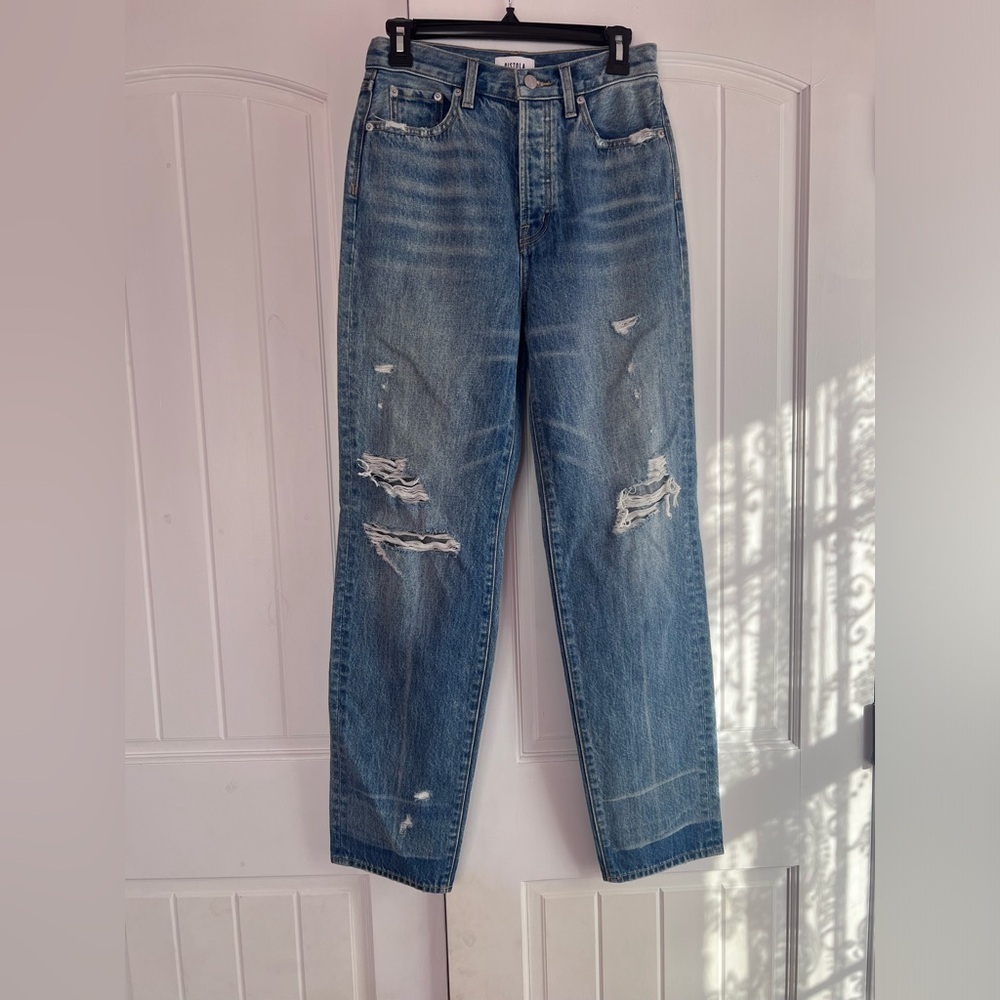 Pistola Light Blue Distressed Jeans High Rise Size 27